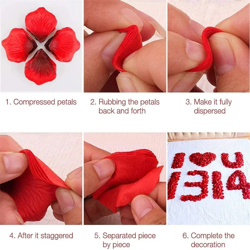 Artificial Silk Rose Petals