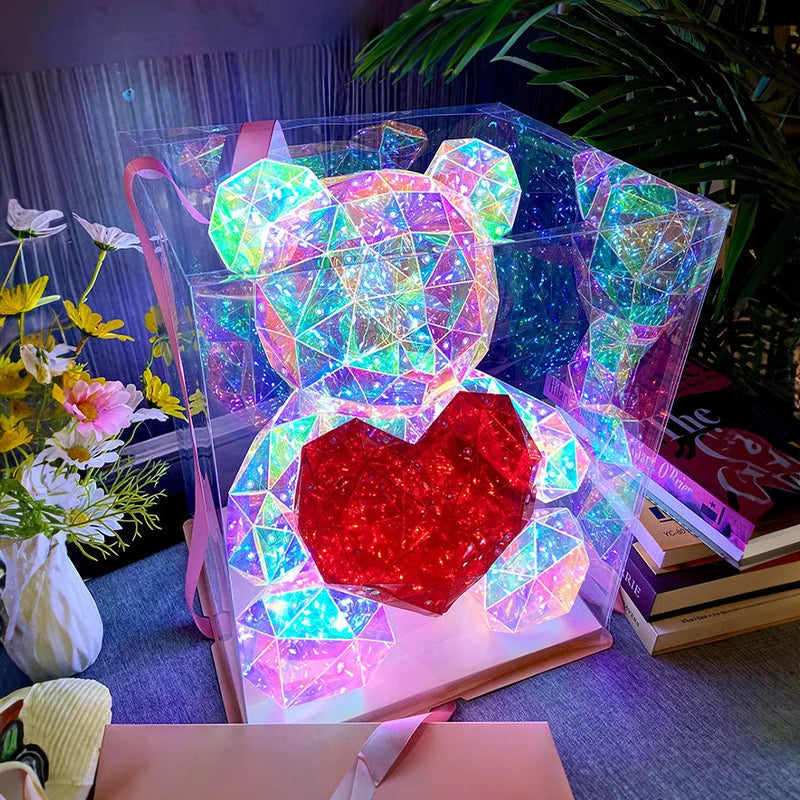 Colourful Glowing LED Teddy Bear